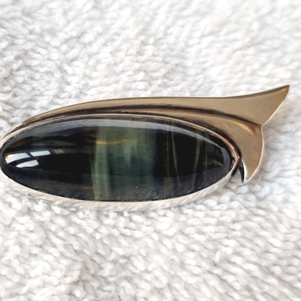 Joan Polsdorfer (Jo Pol) Unique Signed Modernist Sterling Silver Brooch
